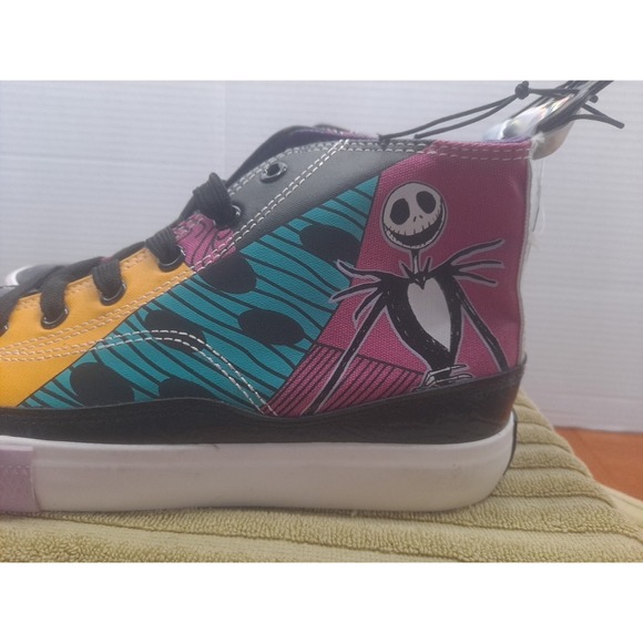 NWT Disney The Nightmare Before Christmas Women's High Top Shoes Size 7.5 Skelli - Picture 9 of 13